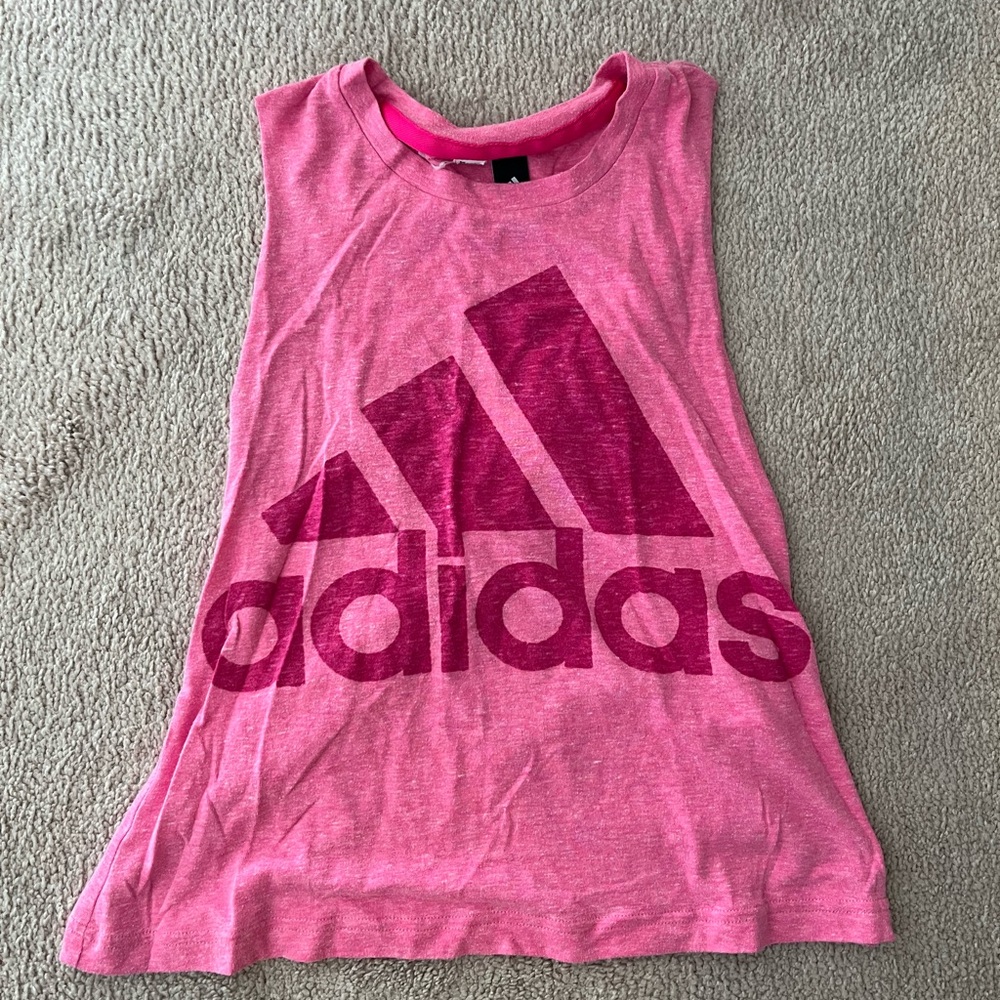 Adidas Pink Sleeveless Tank Top